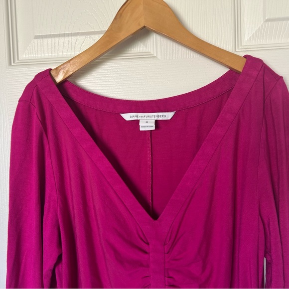 Diane von Furstenberg Pink Bodycon Dress medium (runs small) Greece Style Barbie - Picture 7 of 9